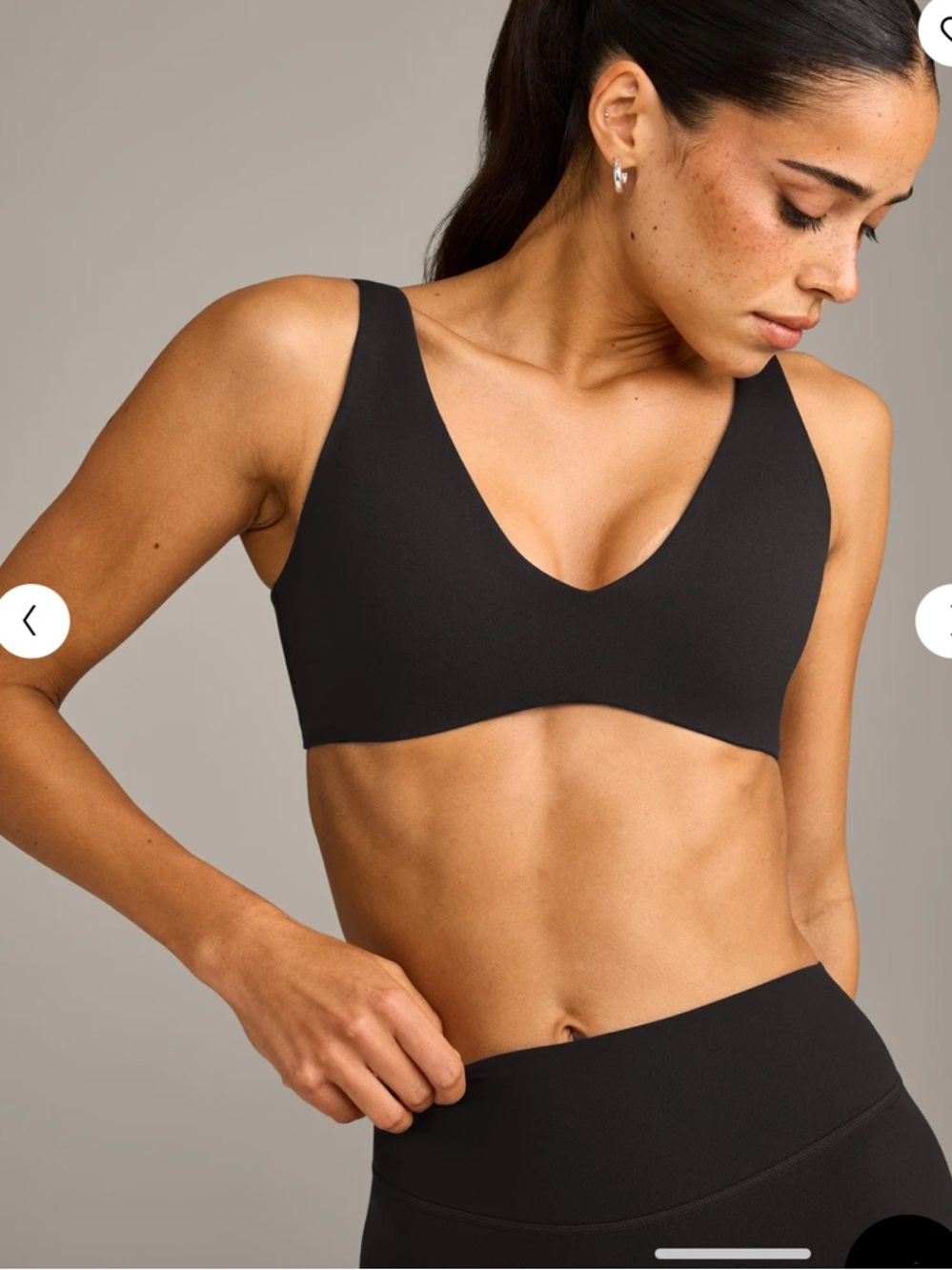 Softmotion Scoop Back Bralette - Black